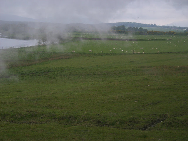Scotland - Smoke of the steam engine captured in the photo