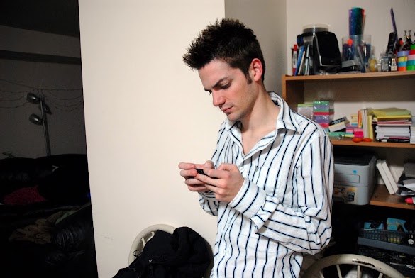 Eric, always texting. :-) DSC_0013-1.JPG