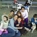 Een van onze deelnemers tijdens haar vrijwilligerwerk in Argentinie