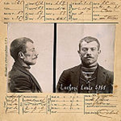 Ficha policial de Luigi Lucheni. Ficha policial de Luigi Lucheni.