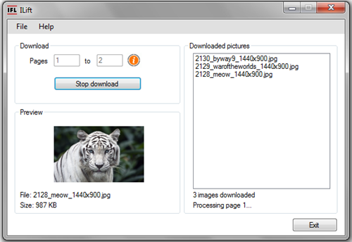ILift is a free program that lets you download wallpapers from InterfaceLIFT ILift is a free program that lets you download wallpapers from InterfaceLIFT