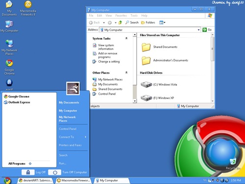 themes for windows xp. Chromes for XP: A theme for