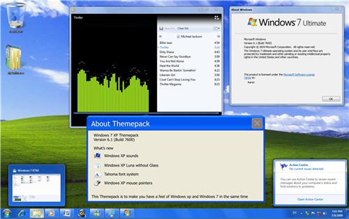 Windows 7 XP Themepack Windows XP styled theme for Windows 7