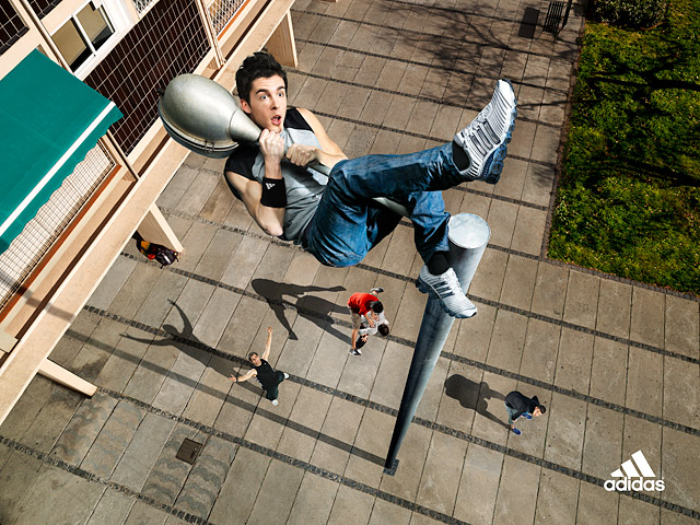 Up to the street lamp