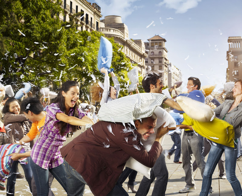 Pillow fight