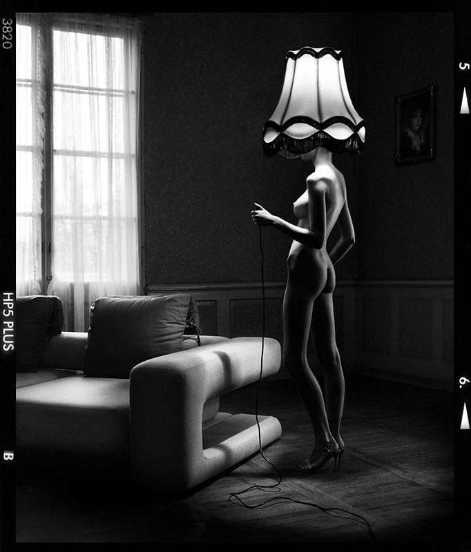 Nude girl lamp
