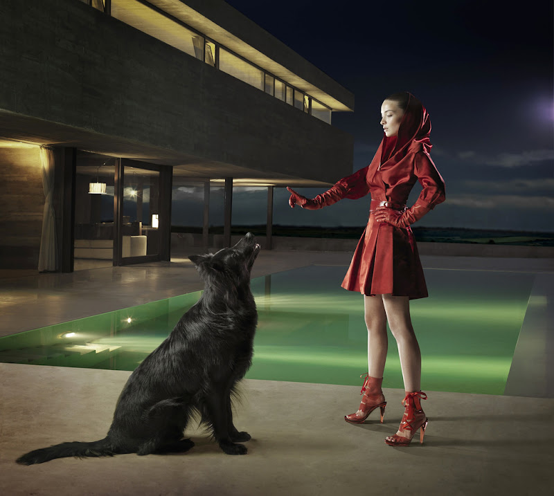 Pitch House. Girl in red