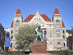 Statue of Finnish national poet Aleksis Kivi