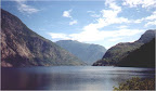 Panoramic view to Norwegian fjord