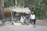 The man who fixed my shoes for  5 Rp (20 cents)