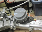 New master cylinder painted and installed.