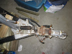Because the coupler is a weld-on A-frame style hydraulic surge coupler, I really don't want to replace it.</p>
<p>Master cylinder removed and the shock absorber removed from its mounts. The shock isn't in bad shape so I may re-use it unless I can find one that fits.