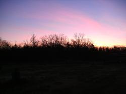 November sunset in Missouri