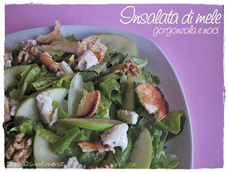 Insalata di mele zola e noci