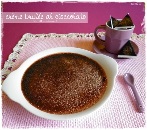 Creme brulee al cioccolato