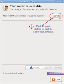 Click on the Upgrade Button