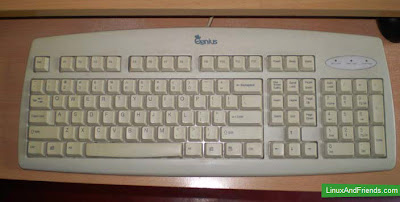 The cleaned Keyboard Final image of cleaned keyboard.