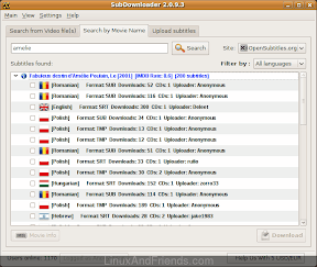 Subdownloader - Download movie subtitles from opensubtitles