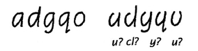 Close the top of letters Handwriting tips - Close the top of letters.