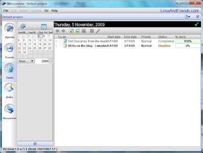 Tasks in Memoranda Tasks in Memoranda