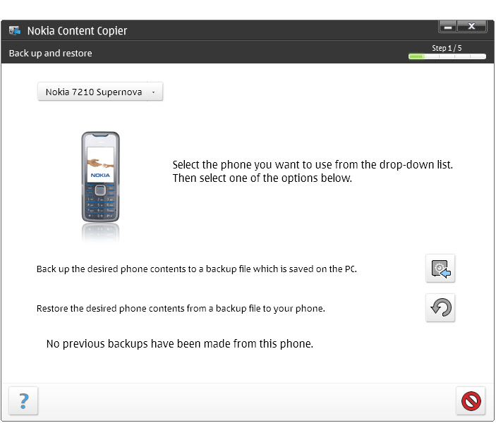 Nokia content copier