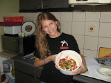 bethanie making a dessert