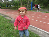 Mollie at Bethany School field day