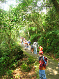 On a hike with Josh's class