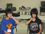 Yu-wen and Yu-han, sisters from the Ankeng church at 2009 Sports and English Camp