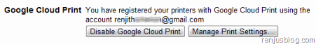 chrome cloud print