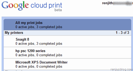 manage cloud printer