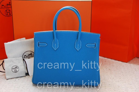 Creamy Kitty Store: Herms Birkin 30cm Togo Blue Jean with Gold ...