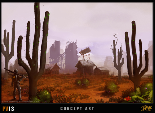 Fallout MMO Concept Art Desert