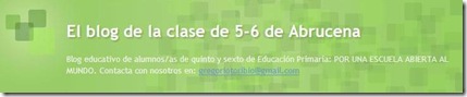 El blog de aula de Gregorio Toribio Álvarez El blog de aula de Gregorio Toribio Álvarez