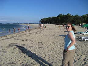 One view down the beach at Puerto Plata.