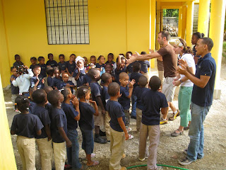 Morning singing and prayer time!