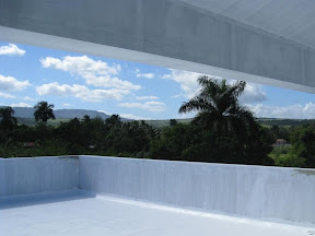 View from the top floor of the house where groups will meet.  Can't you just feel God!