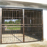Finished carport gates.