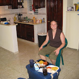 Dinner is served! (We're working on getting a real table)