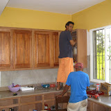 Remember those cabinets I helped build? They're getting doors finally!