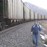 Lots of trains came by... about three an hour.