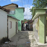 One of the streets/alleyways many of the kids live on