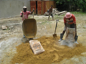 Step 3: Add cement mix in the correct ratio