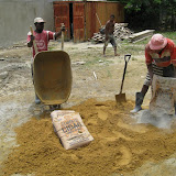 Step 3: Add cement mix in the correct ratio