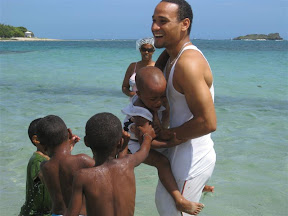 Jemsy did NOT want to get in the water.