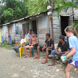 The local guys were content to watch.