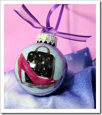 Born to Shop Glass Ornament