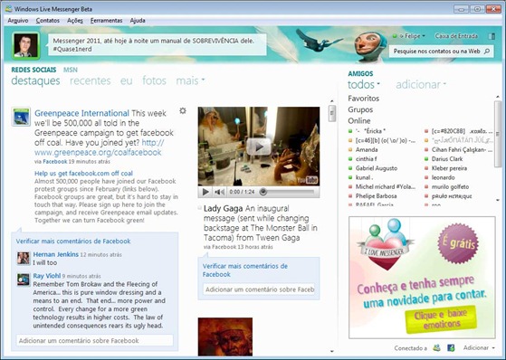 Windows Live Messenger 2011 - Modo completo Windows Live Messenger 2011 - Modo completo