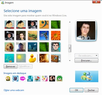 Windows Live Messenger 2011 - Imagem de exibição Windows Live Messenger 2011 - Imagem de exibição
