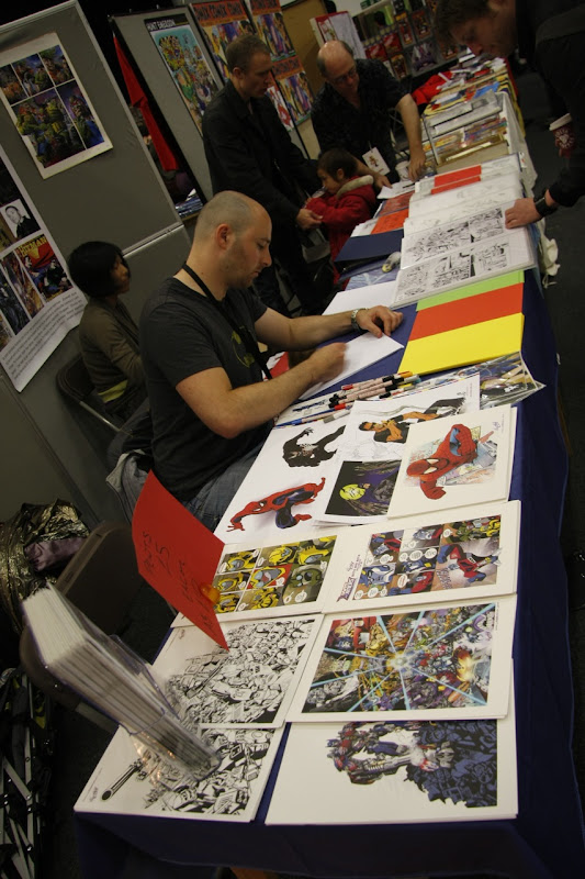 Comic Creators in action at the British International Comic Show. Photo by Dan Berry